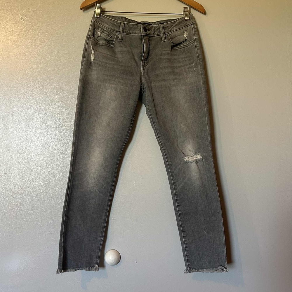 Lucky Brand Grey Low Rise Skinny Jeans